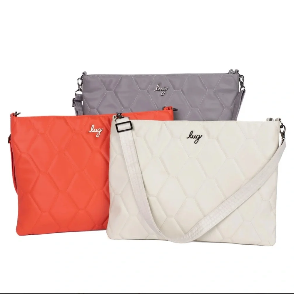 LUG Galley Satin Luxe VL Portfolio Papaya NWOT
